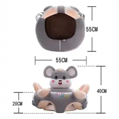GENERICO - Cojin Asiento Para Niños Sonajero Bebe Y Niño Sofa Monito