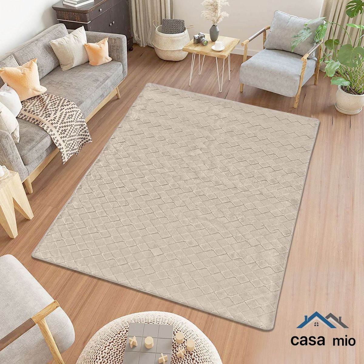GENERICO - Alfombra de Área Antideslizante Casa Mio200x200 cm