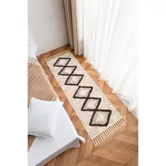 GENERICO - Alfombra De Lino y Algodón Con Diseño6 60 x210