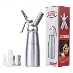 GENERICO - Sifón Crema Batida Dispensador Chantilly De Acero Inox 500Ml