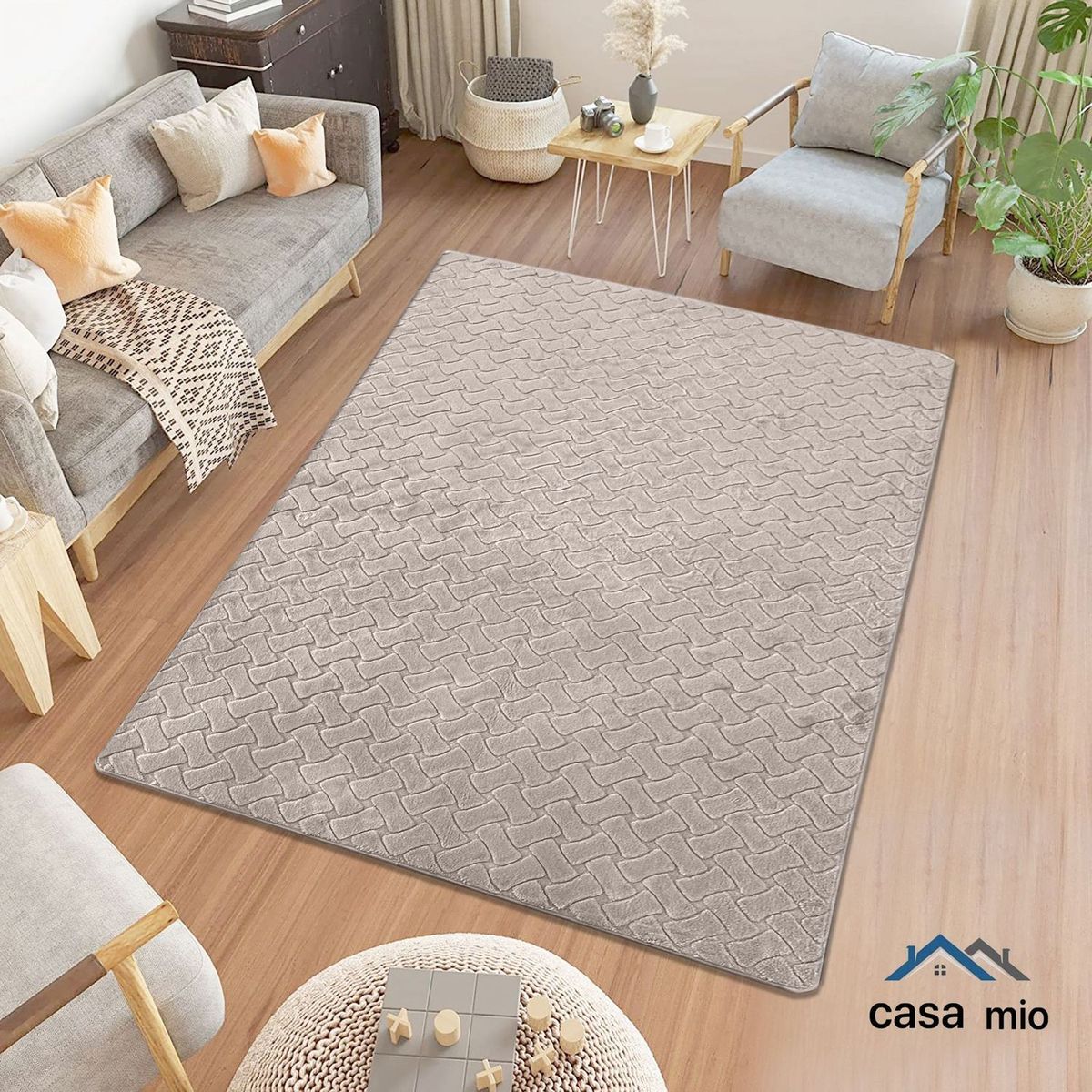 GENERICO - Alfombra de Área Antideslizante Casa Mio200x200 cm