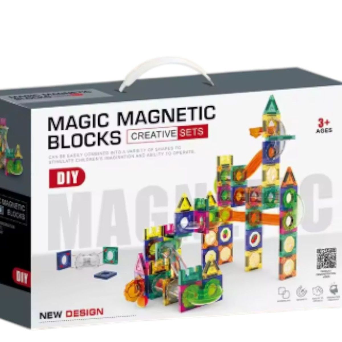 GENERICO - Bloques Magne Ticos De Construccion Juguete Didactico 382 Pzs