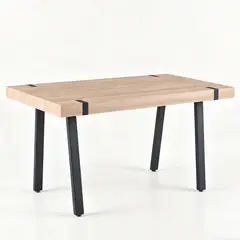 ELEMENT DESIGN - Mesa de Comedor 140 cm Bergen Rústico Industrial para 4 Sillas Cocina u Oficina