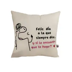 GENERICO - Regalo Día De La Madre Cojín Bordado Reversible Super Mamá
