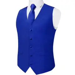 SN SONEC - Gilet Satin Formal Hombre Chaqueta sin mangas Chaquetilla Matrimonio