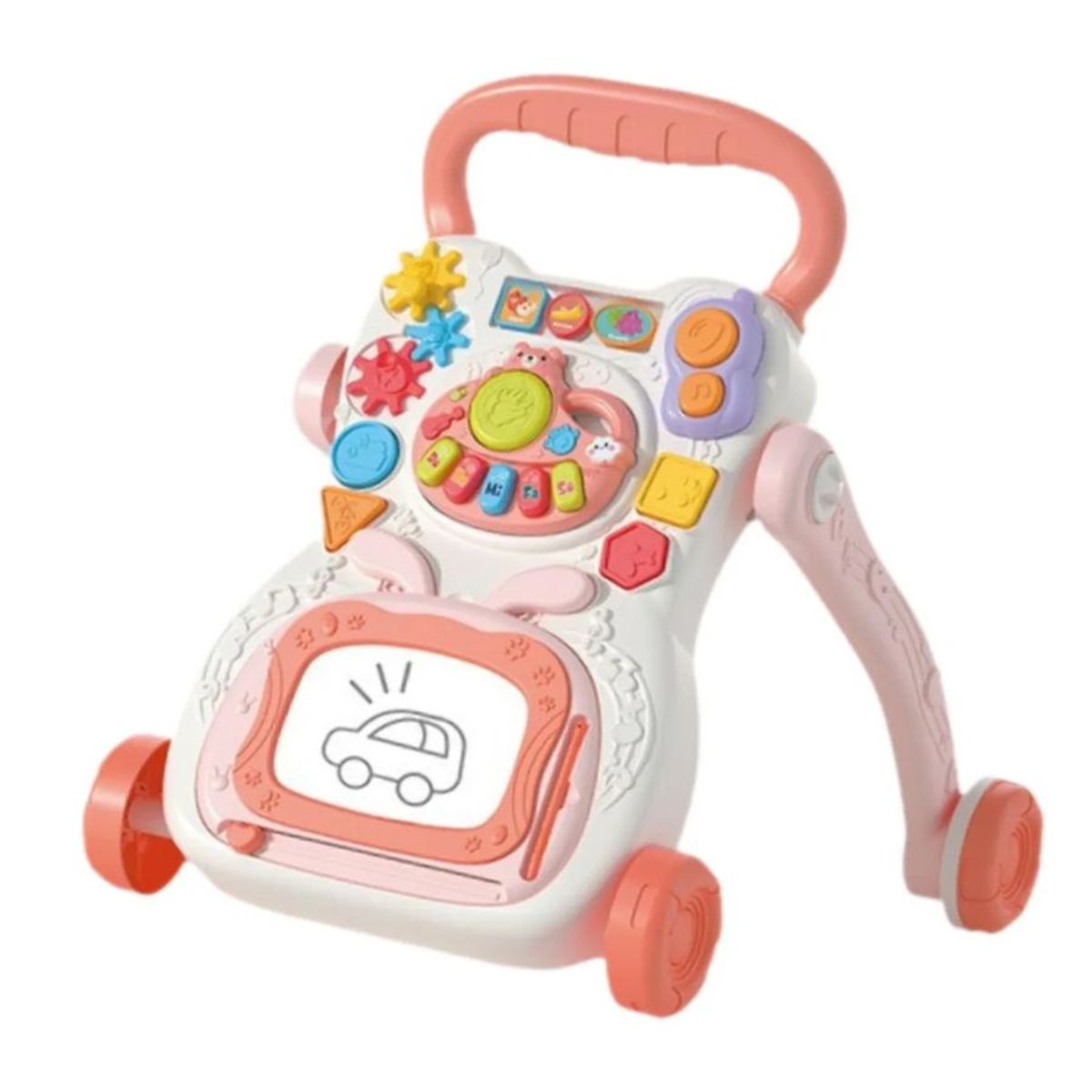 GENERICO - Caminador Andador Musical Interactivo Para Bebés Rosa