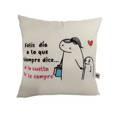 GENERICO - Regalo Día De La Madre Cojín Bordado Reversible Super Mamá