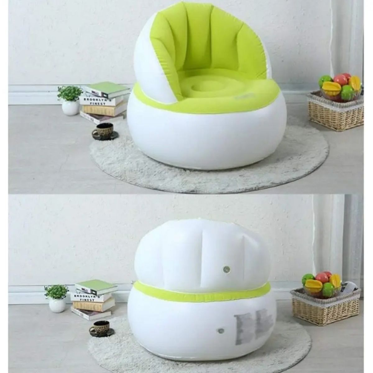 GENERICO - Sillón Inflable Puff Tumbona Con Reposa Pies Labg
