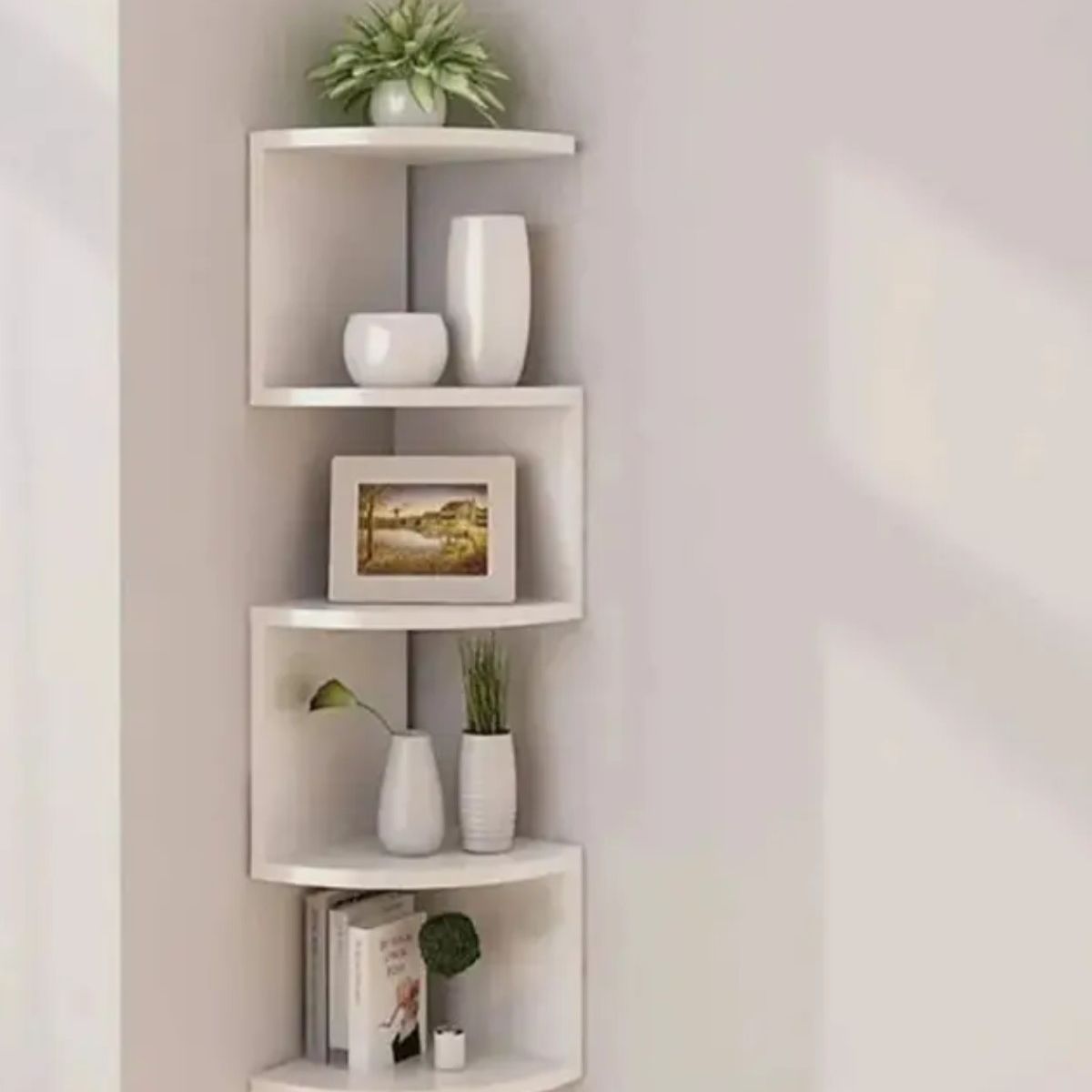 GENERICO - Repisa Esquinero Flotante 5 Niveles Decoracion Moderna Labg