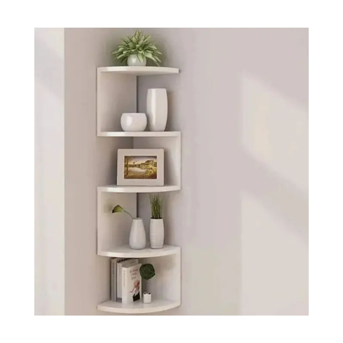 GENERICO - Repisa Esquinero Flotante 5 Niveles Decoracion Moderna Labg