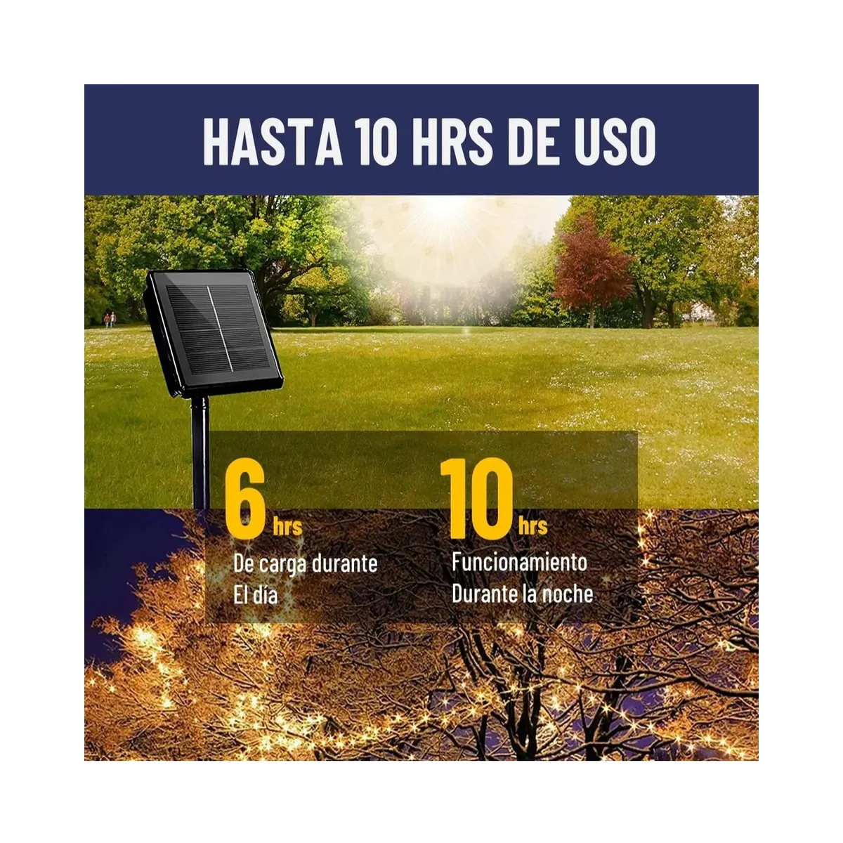 GENERICO - Guirnalda Solar Alambre Set 2 X20m Labg