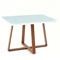 ELEMENT DESIGN - Mesa de Comedor con Vidrio Nova Rectangular Moderno 115x90x73,5 cm