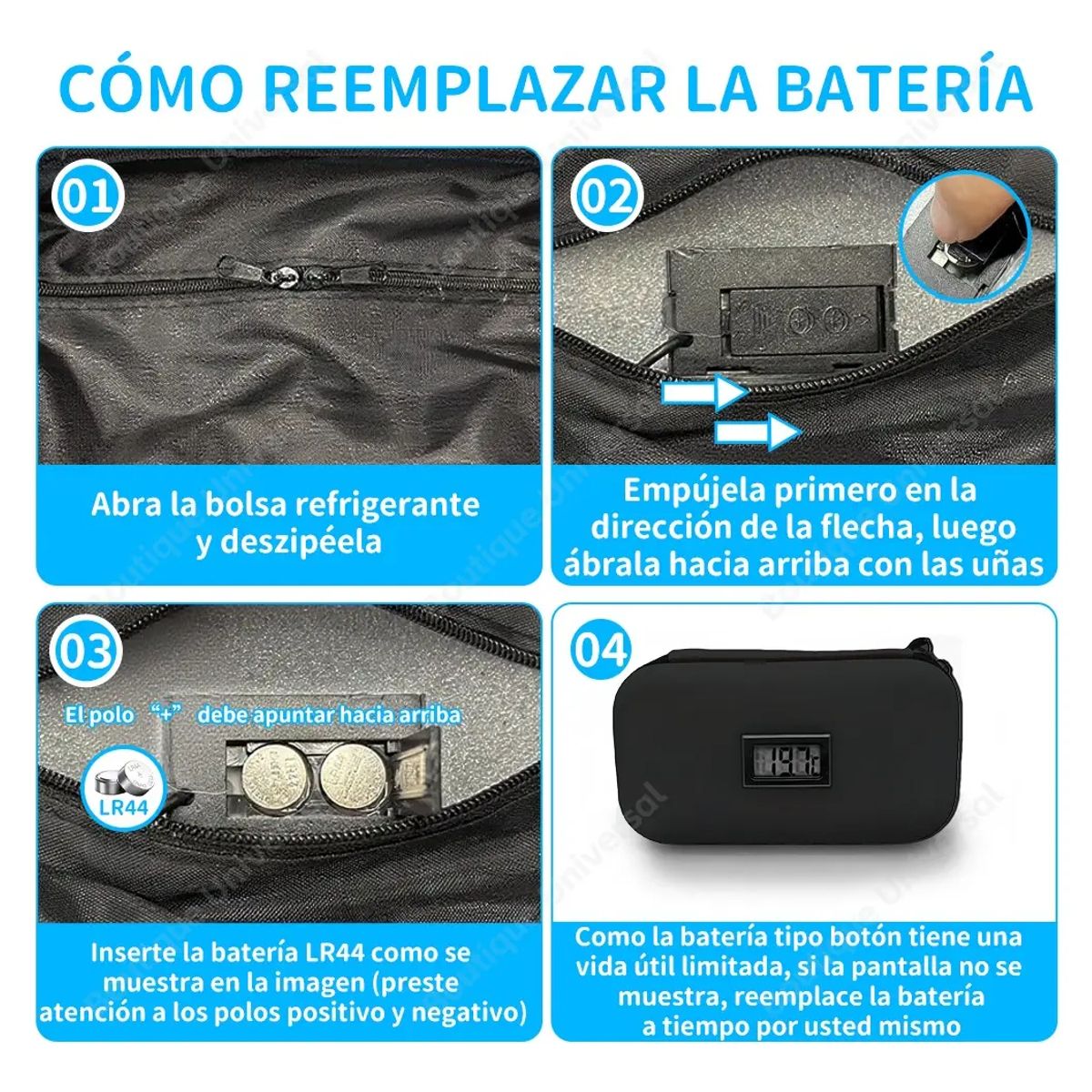 VERCI - Porta Insulina Estuche Cooler Diabéticos + 2 Hielos