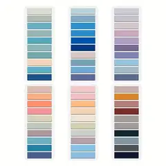 KUANGYE - 6 Packs Adhesivos Surtido Multicolores Para Libros Notas