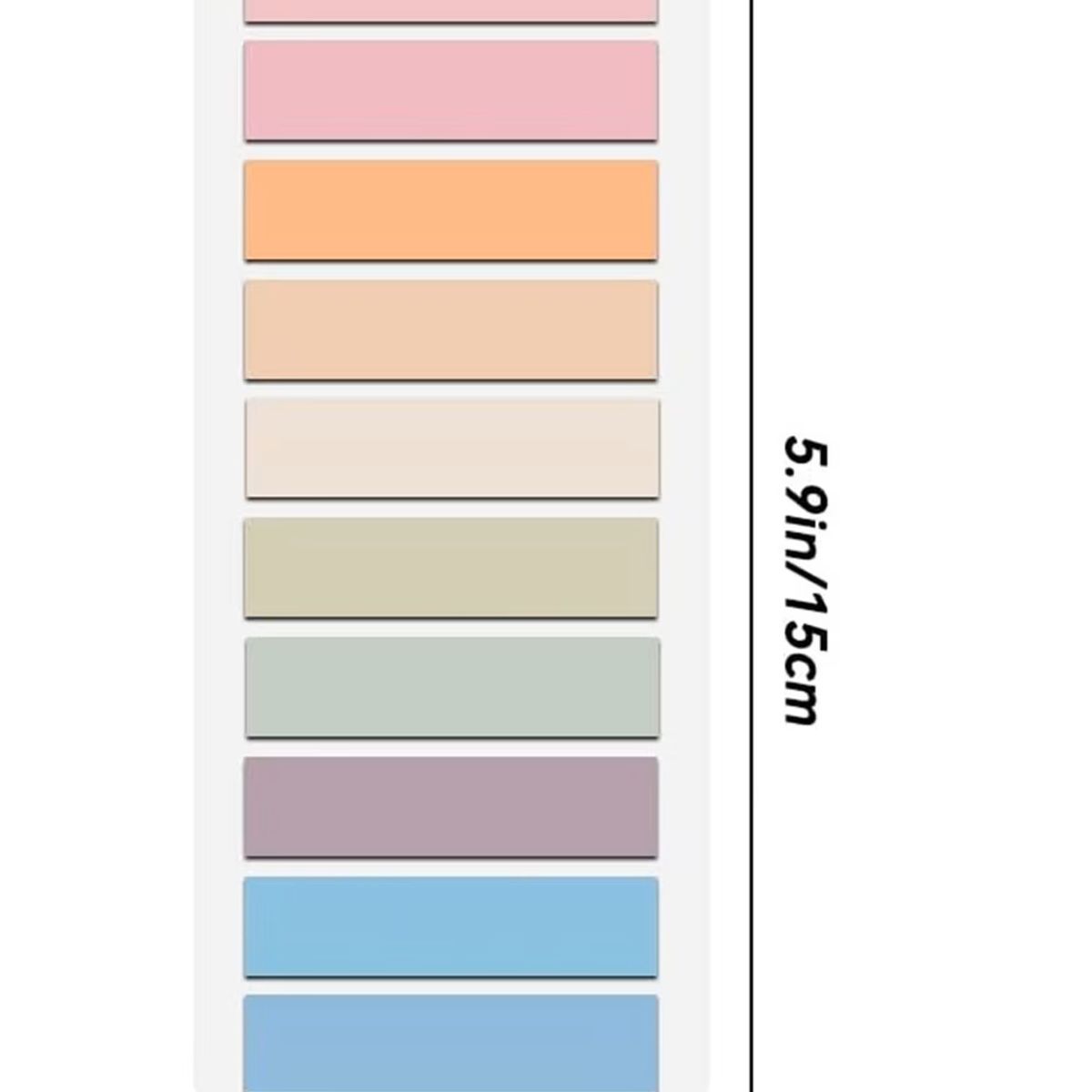 KUANGYE - 6 Packs Adhesivos Surtido Multicolores Para Libros Notas