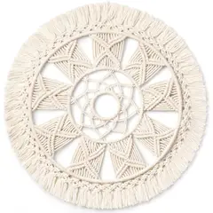 VATYERTY - Tapiz de macramé para colgar en la pared, diseño bohemio chic