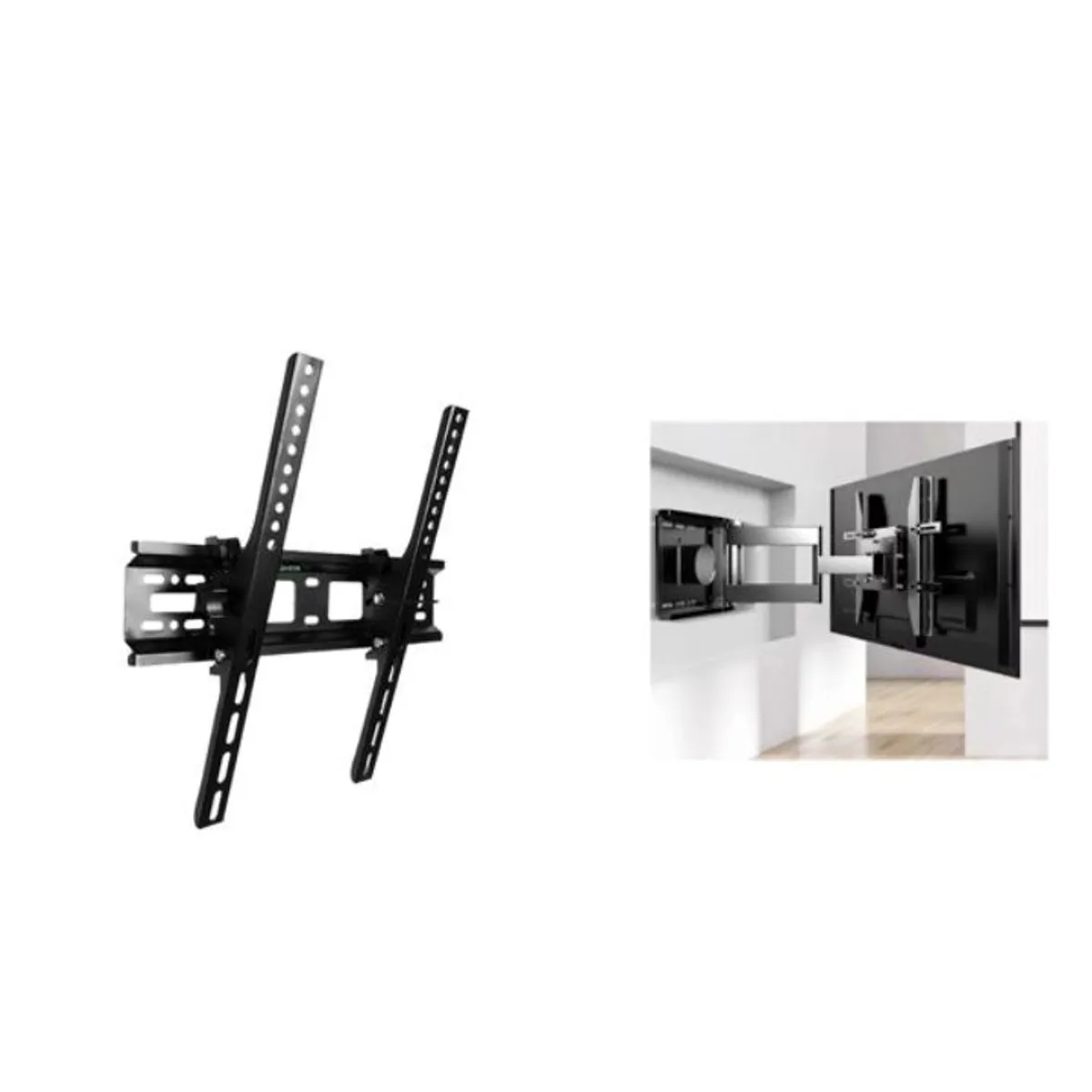 GENERICO - Soporte De Pared Para TV 32-55 Pulgadas - Acero Reforzado Negro Universal