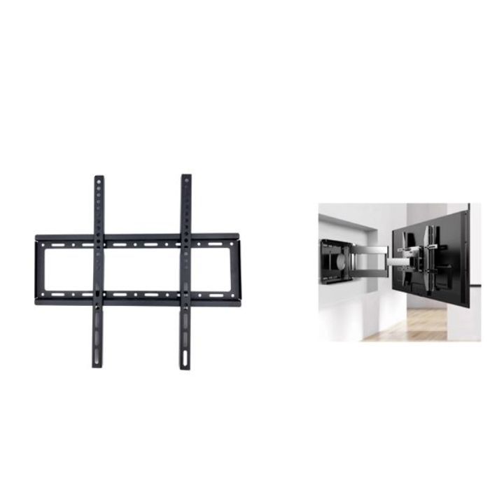 GENERICO Soporte De Pared Para TV 26-60 Pulgadas - Acero Reforzado Negro - Carga Máxima 45kg - Universal
