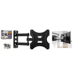 GENERICO - Soporte De Pared Para TV 17-42 Pulgadas - Acero Reforzado Negro - Carga Máxima 25kg Universal
