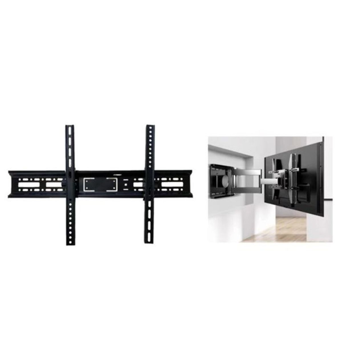 GENERICO - Soporte De Pared Para TV 32-70 Pulgadas - Acero Reforzado Negro Mate - Carga Máxima 50kg - Universal