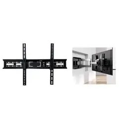 GENERICO - Soporte De Pared Para TV 32-70 Pulgadas - Acero Reforzado Negro Mate - Carga Máxima 50kg - Universal