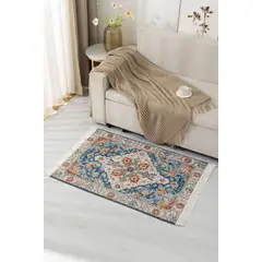 GENERICO - Alfombra Decorativa Con Flequillos 80x120 Cm