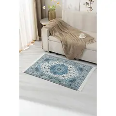 GENERICO - Alfombra Decorativa Con Flequillos 80x120 Cm
