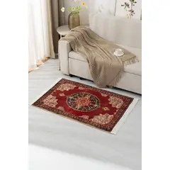 GENERICO - Alfombra Decorativa Con Flequillos 80x120 Cm