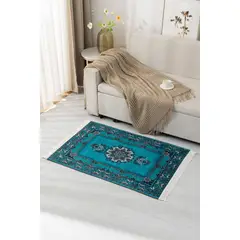 GENERICO - Alfombra Decorativa Con Flequillos 80x120 Cm
