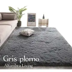 GENERICO - Alfombra Peluda Tipo Shaggy 200x300 Color  Gris Plomo