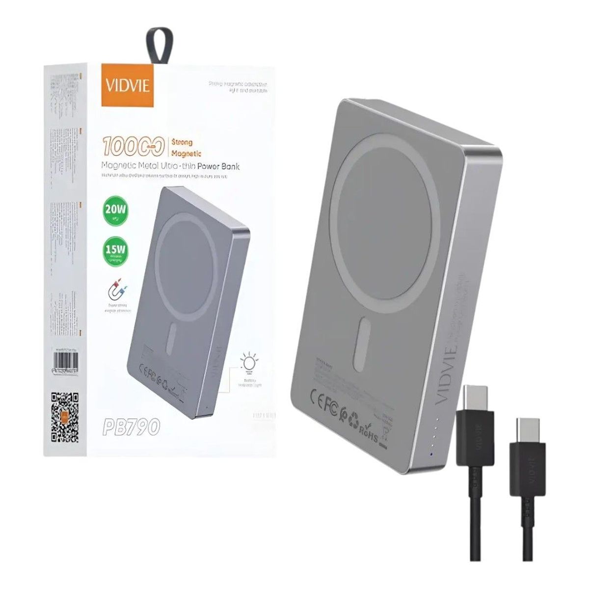 GENERICO - Bateria Externa 10000mah Magnetico Power Bank