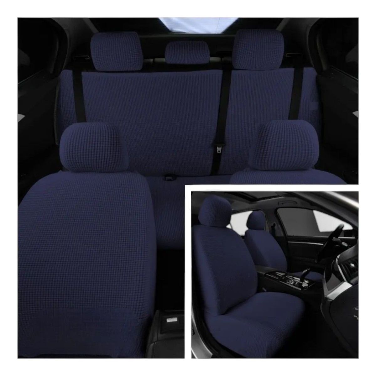 GENERICO - Cubreasiento Texturizado De Auto 3 Piezas