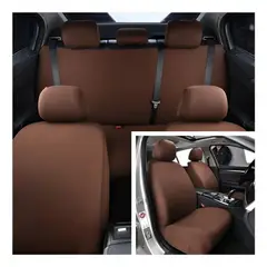 GENERICO - Cubreasiento Liso De Auto 3 Piezas