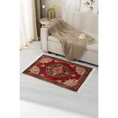 GENERICO - Alfombra Decorativa Con Flequillos 80x120 Cm