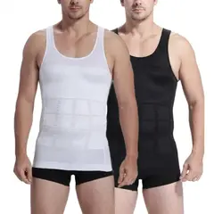 GENERICO - Faja Polera Sin Manga Hombre Camiseta Deportiva Compresion