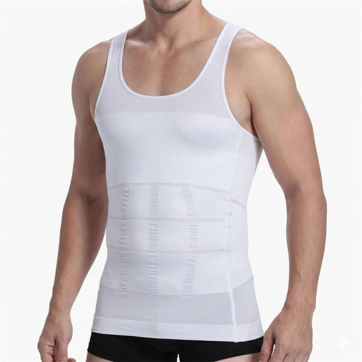 GENERICO - Faja Polera Sin Manga Hombre Camiseta Deportiva Compresion