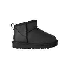 UGG - Botas Mujer Classic Ultra Mini Lthr Negro
