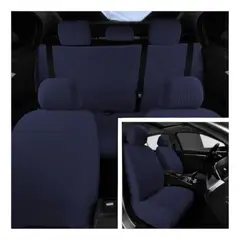 GENERICO - Cubreasiento Texturizado De Auto 3 Piezas