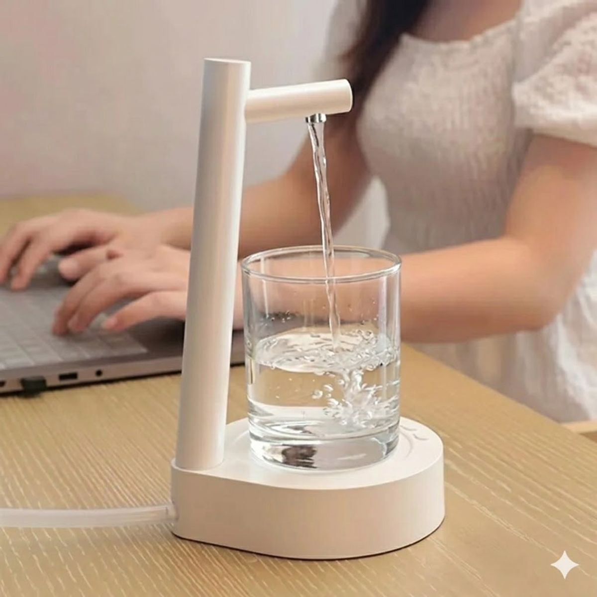 GENERICO - Dispensador De Agua Inteligente Recargable Usb Smart Blanco