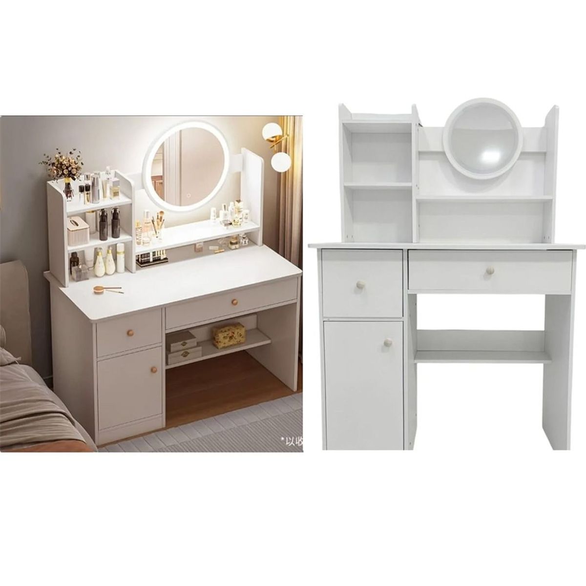 GENERICO - Mueble Tocador Con Espejo