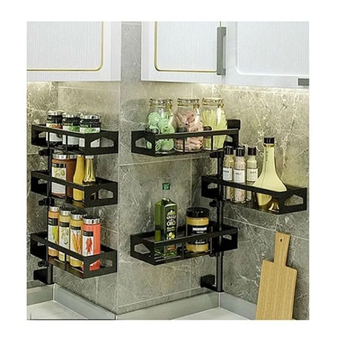 GENERICO - Organizador De Cocina Estante 3 Niveles Colgante Multiuso