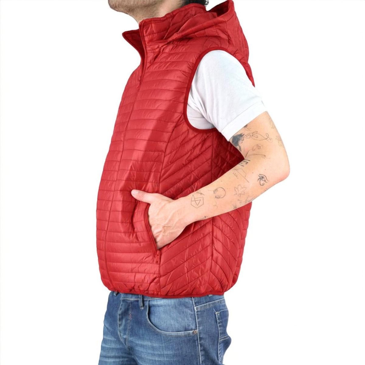 LIKE SHOP - Parka Sin Mangas Hombre Chaqueta Premium Excelente Calidad H72