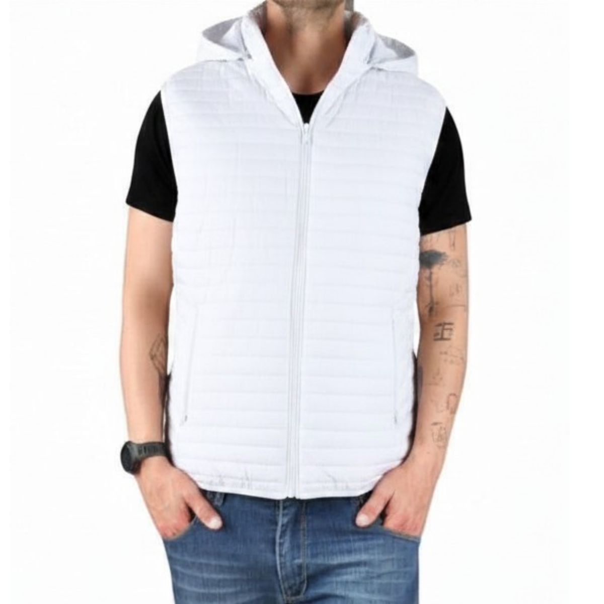 LIKE SHOP - Parka Sin Mangas Hombre Chaqueta Premium Excelente Calidad H72