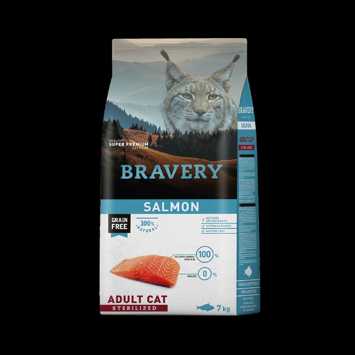 BRAVERY - Bravery Salmon Gato Esterilizado 7 kg Alimento Seco