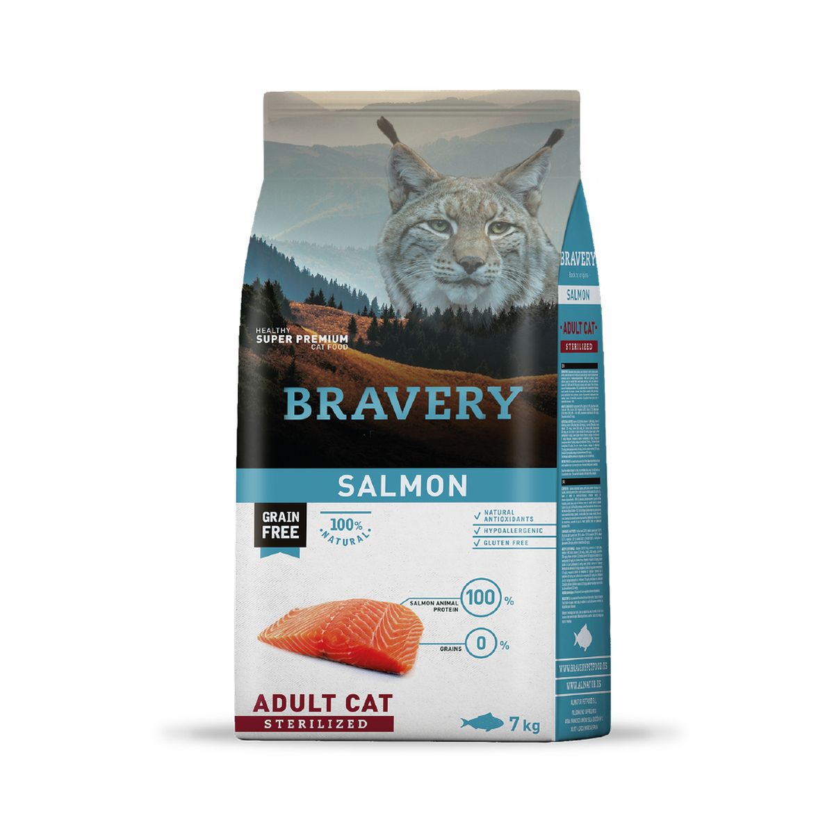 BRAVERY - Bravery Salmon Gato Esterilizado 7 kg Alimento Seco