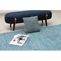 DECOGHAR - Alfombra Mushroom Con Antideslizante Azul 1,80 X 2,80 mts