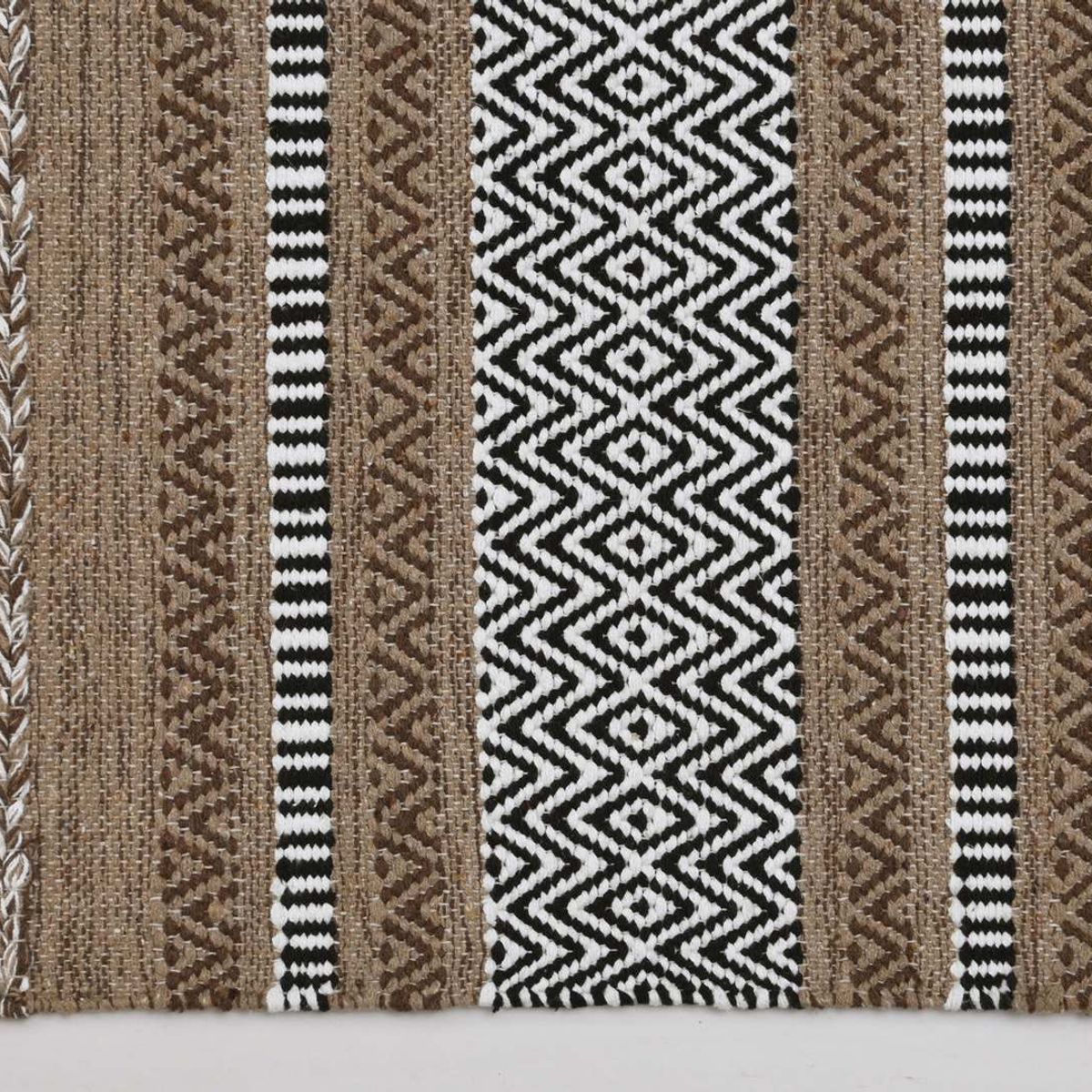 DECOGHAR - Alfombra Kilim Rustic Nomad Antideslizante Marrón 180 X 280 mts