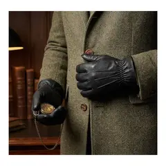 EKOL TACTICA MILITAR - Guantes de Cuero Sintético Premium para Invierno - Térmicos y Elegantes