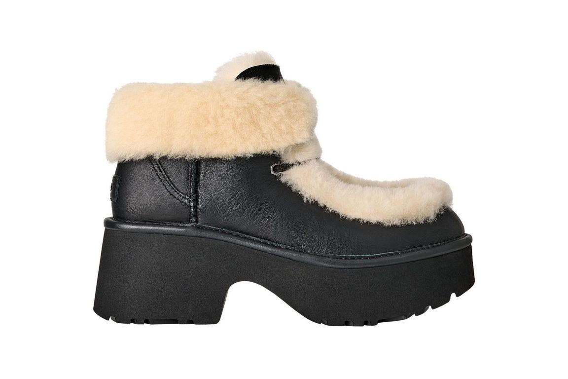 Botas Mujer Esmee Leather Lace Up Negro