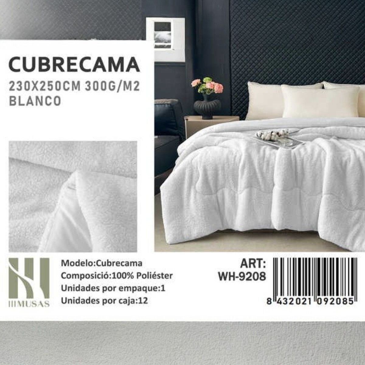 GENERICO - CUBRECAMA NUEVO IMUSSA 2 PLAZAS